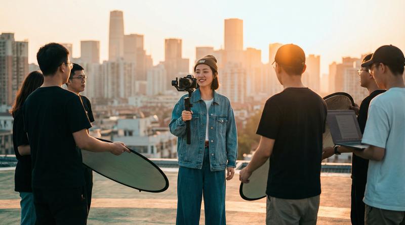 探花短视频-户外拍摄花絮